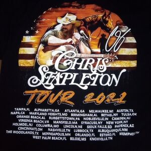 Chris Stapleton Tour 2021  Tshirt Sz S Small